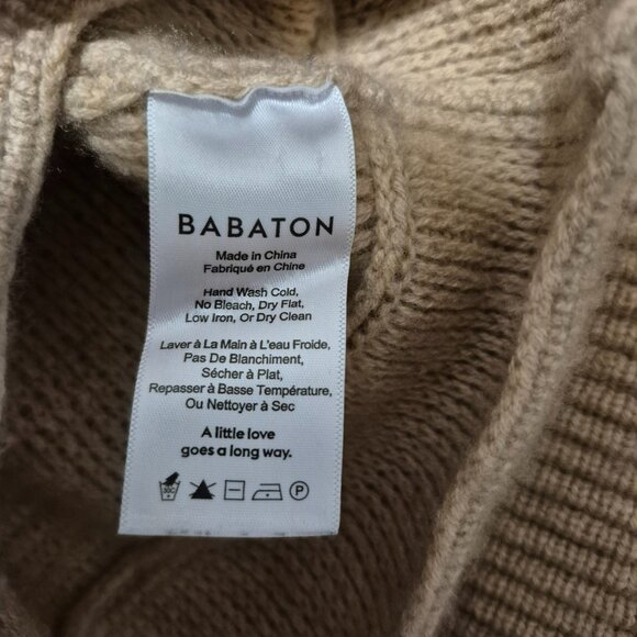 Babaton Wool and Cashmere Funnel Neck Sweater Size XS - Picture 9 of 10